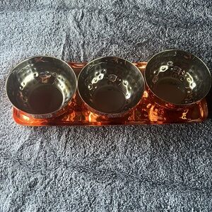 Godinger Gatherings Copper Appetizer/Condiment Bowl Set